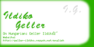 ildiko geller business card